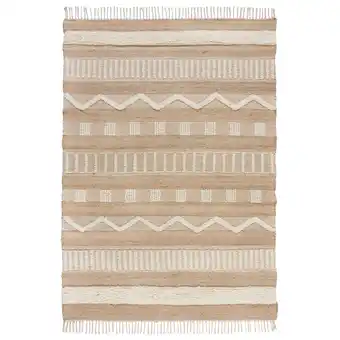 Netto Marken-Discount Handgewebter Naturteppich in Skandi-Tönen Wharfe. Farbe: Braun-Beige, 120x170 cm Kadima Design Angebot
