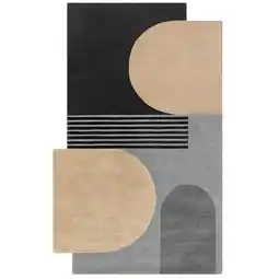 Netto Marken-Discount Abstrakt-Geometrischer Wollteppich THAMES LILY - Kadima Design KADIMA DESIGN Angebot