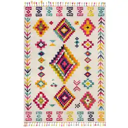 Netto Marken-Discount Vielseitiger Hochflor-Teppich Arun Liz mit Farbakzenten. 80x150 cm Kadima Design Angebot