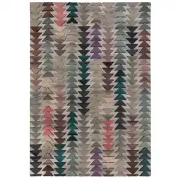 Netto Marken-Discount Wolle-Teppich mit Hoch-Tief-Effekt für Tiefe im Design, Esk Jack. 200x290 cm Kadima Design Angebot