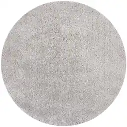 Netto Marken-Discount Strapazierfähiger & Kuscheliger Hochflor-Teppich Lyne. Farbe: Grau, 133x133 cm Kadima Design Angebot