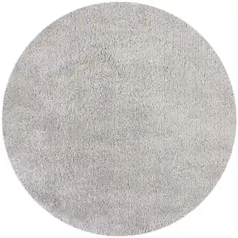 Netto Marken-Discount Strapazierfähiger & Kuscheliger Hochflor-Teppich Lyne. Farbe: Grau, 133x133 cm Kadima Design Angebot