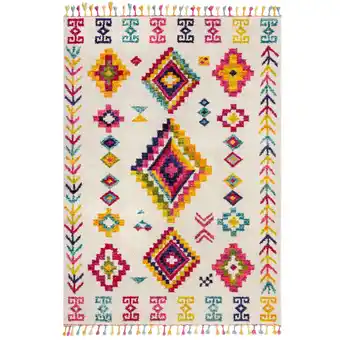 Netto Marken-Discount Vielseitiger Hochflor-Teppich Arun Liz mit Farbakzenten. 160x230 cm Kadima Design Angebot