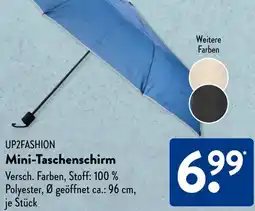 Aldi Süd UP2FASHION Mini-Taschenschirm Angebot
