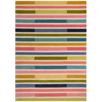 Netto Marken-Discount Luxuriöser Wollteppich Derwent Gemma mit Streifenmuster. Farbe: Multi, 160x230 cm Kadima Design Angebot
