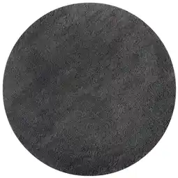 Netto Marken-Discount Strapazierfähiger & Kuscheliger Hochflor-Teppich Lyne. Farbe: Anthrazit, 133x133 cm Kadima Design Angebot