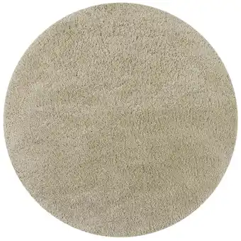 Netto Marken-Discount Strapazierfähiger & Kuscheliger Hochflor-Teppich Lyne. Farbe: Beige, 133x133 cm Kadima Design Angebot