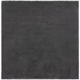 Netto Marken-Discount Strapazierfähiger & Kuscheliger Hochflor-Teppich Lyne. Farbe: Anthrazit, 200x200 cm Kadima Design Angebot