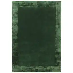 Netto Marken-Discount Teppich Wolle-Viskose-Mix einfarbig 120x170 cm Grün Handgefertigt Strapazierfähig KADIMA DESIGN Angebot