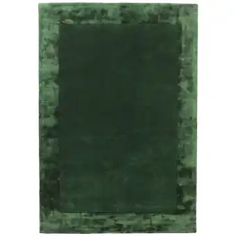 Netto Marken-Discount Teppich Wolle-Viskose-Mix einfarbig 120x170 cm Grün Handgefertigt Strapazierfähig KADIMA DESIGN Angebot
