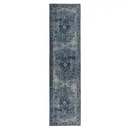 Netto Marken-Discount Vielseitiger Vintage Teppich Coquet Tara. Farbe: Blau, 60x230 cm Kadima Design Angebot