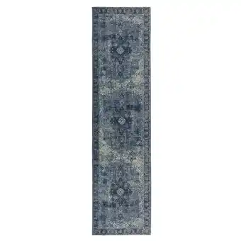 Netto Marken-Discount Vielseitiger Vintage Teppich Coquet Tara. Farbe: Blau, 60x230 cm Kadima Design Angebot