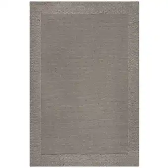 Netto Marken-Discount Exklusiver Wohnzimmerteppich Calder, Wolle-Polyester-Mix, Farbe: Grau, 200x290 cm Kadima Design Angebot