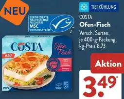 Aldi Süd COSTA Ofen-Fisch Angebot