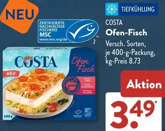Aldi Süd COSTA Ofen-Fisch Angebot