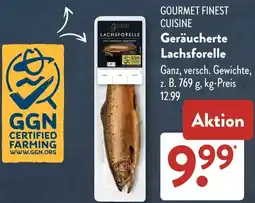Aldi Süd GOURMET FINEST CUISINE Geräucherte Lachsforelle Angebot