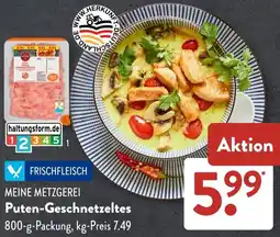 Aldi Süd MEINE METZGEREI Puten-Geschnetzeltes Angebot