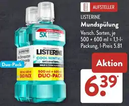 Aldi Süd LISTERINE Mundspülung Angebot