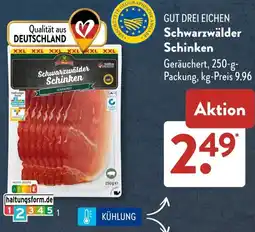 Aldi Süd GUT DREI EICHEN Schwarzwälder Schinken Angebot