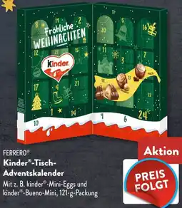 Aldi Süd FERRERO Kinder Tisch Adventskalender Angebot