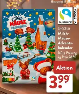 Aldi Süd CHOCEUR Milch Mäuse Adventskalender Angebot
