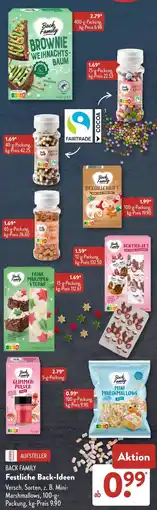 Aldi Süd BACK FAMILY Festliche Back-Ideen Angebot