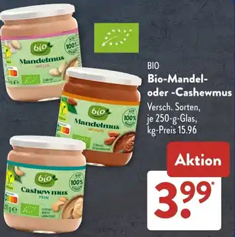 Aldi Süd Bio-Mandel oder Cashewmus Angebot