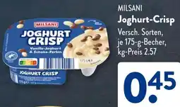 Aldi Süd MILSANI Joghurt-Crisp Angebot