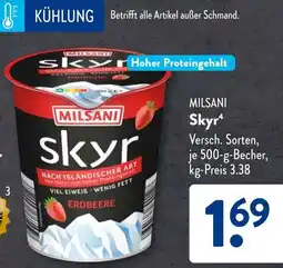 Aldi Süd MILSANI Skyr Angebot