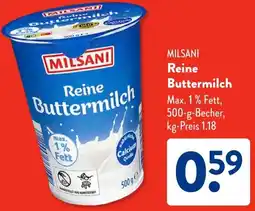 Aldi Süd MILSANI Reine Buttermilch Angebot