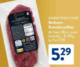 Aldi Süd GOURMET FINEST CUISINE Barbarie Entenbrustfilet Angebot