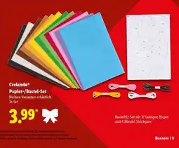 Lidl Crelando Papier-/Bastel-Set Angebot