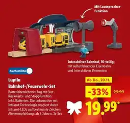 Lidl Lupilu Bahnhof-/Feuerwehr-Set Angebot
