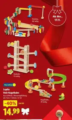 Lidl Lupilu Holz-Kugelbahn Angebot