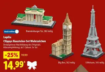 Lidl Lupilu Clippys Bausteine-Set Wahrzeichen Angebot