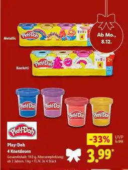 Lidl Play-Doh 4 Knetdosen Angebot