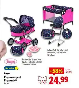 Lidl Bayer Puppenwagen/Puppenbett Angebot