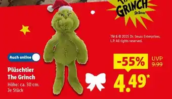 Lidl Plüschtier The Grinch Angebot