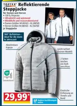 Norma Reflektierende Steppjacke Angebot