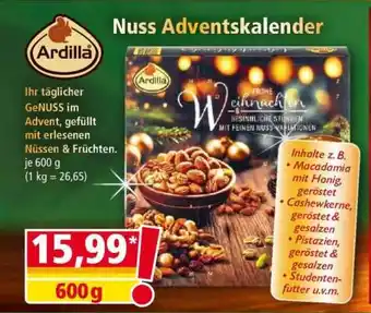Norma Nuss Adventskalender Angebot