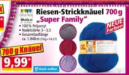 Norma Riesen-Strickknäuel 700 g „Super Family“ Angebot