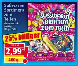 Norma Süßwaren Sortiment zum Teilen Angebot