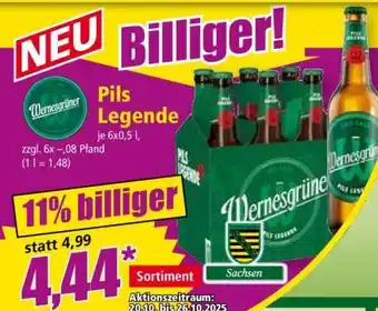 Norma Wernesgrüner Pils Legende Angebot