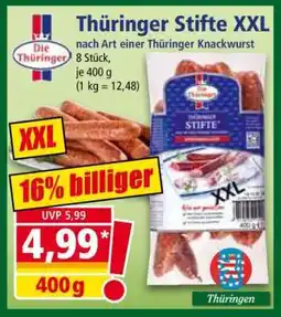 Norma Thüringer Stifte XXL Angebot