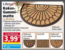 Norma Lifetex Kokos-Gummimatte Angebot