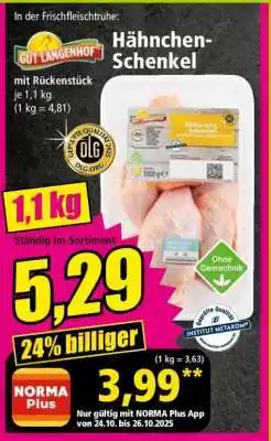 Norma Hähnchen- schenkel Angebot