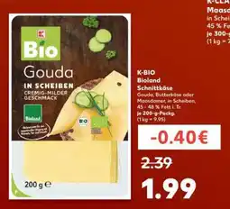 Kaufland K-BIO Bioland Schnittkäse Angebot