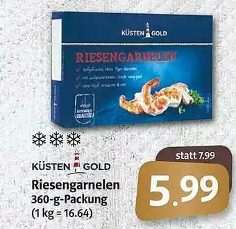 Markant Küsten Gold Riesengarnelen Angebot