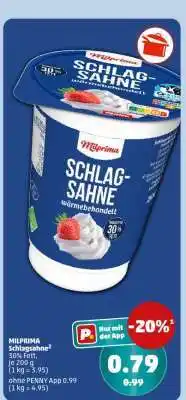 PENNY MILPRIMA Schlagsahne Angebot