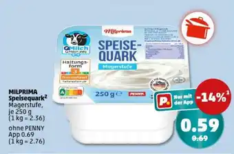 PENNY MILPRIMA Speisequark² Magerstufe Angebot
